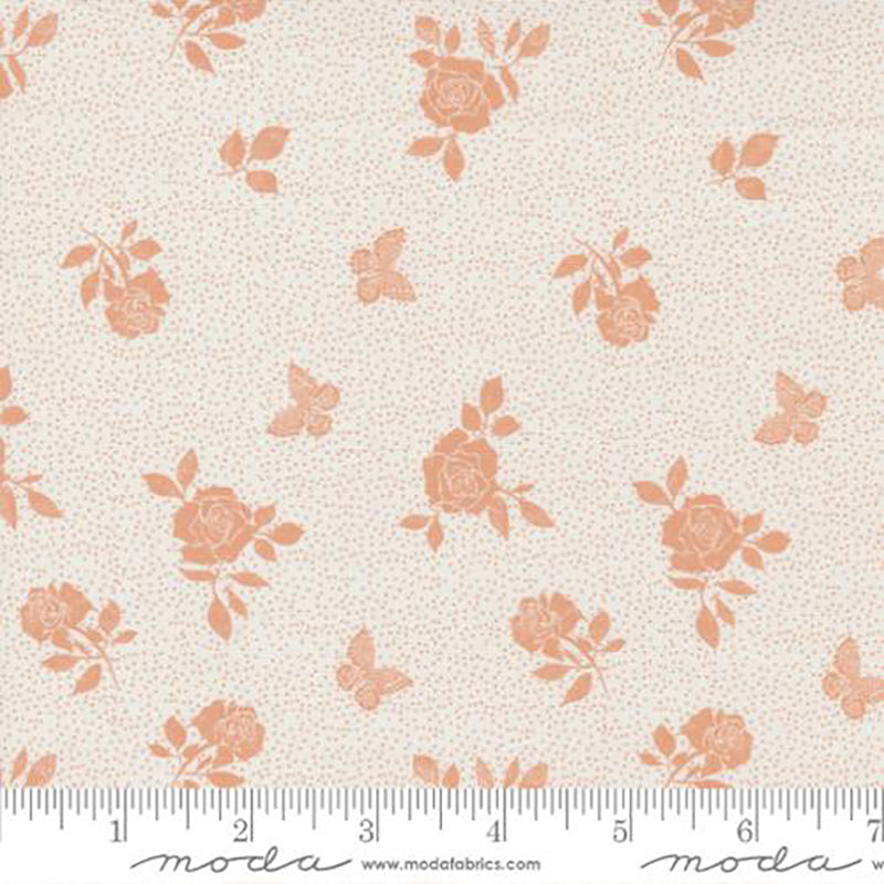 Garden Society Cotton Fabric Collection white