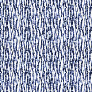 Indigo Splash Collection Wavy Dots Cotton Fabric 15716 white