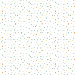 Hello Sunbeam Collection Small Dots Cotton Fabric White