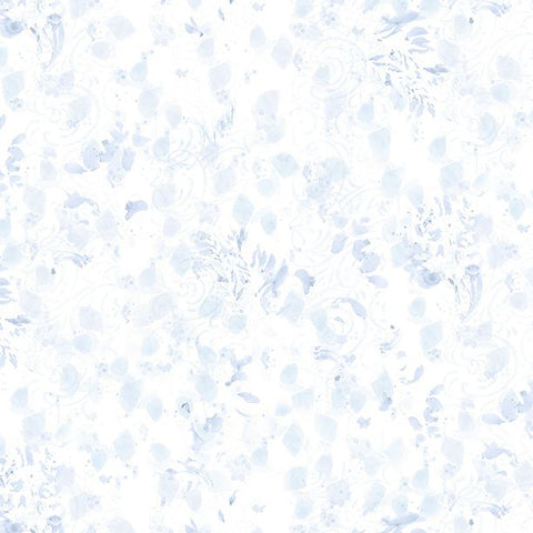 Among the Branches Collection Scattered Paint Strokes Cotton Fabrics white