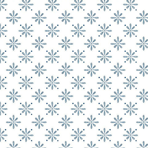 Colors of Summer Collection Floral Print Cotton Fabric 23706 white