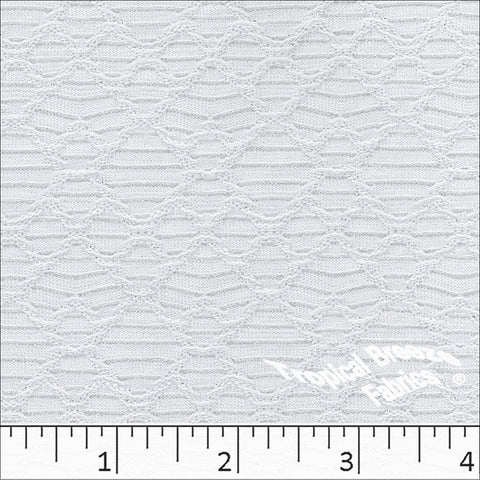 white, Dainty Diamond Knit Dress Fabric 323549