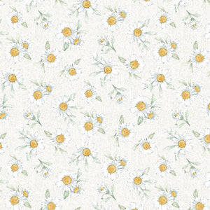 Daisy Days Collection Daisies Cotton Fabric 83312 white