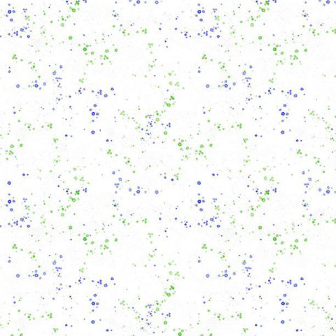 white, Floral Flutter Collection Splatter Cotton Fabric 39914