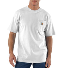 white, Men's Big and Tall Pocket Tee Shirt K87