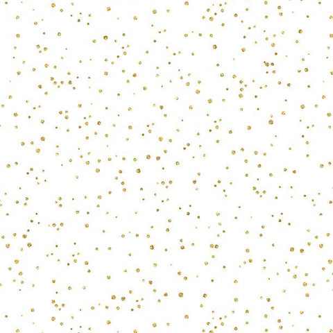 white, Peony Blossoms Glitter Dots Cotton Fabric 34718