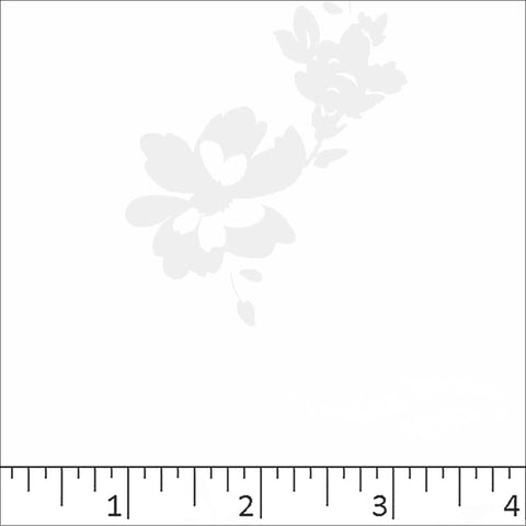 Poly Cotton Stripe Print Dress Fabric white