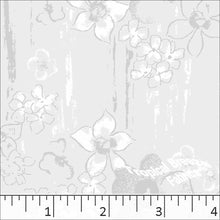 White, Standard Weave Floral Fabric Dress Fabric 6201