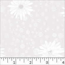 Standard Weave Flower Dots Poly Cotton Fabric 6117 white