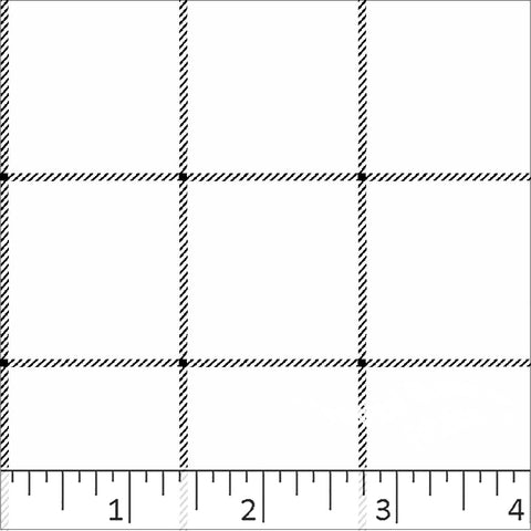 white, Standard Weave Plaid Poly Cotton Fabric 6320