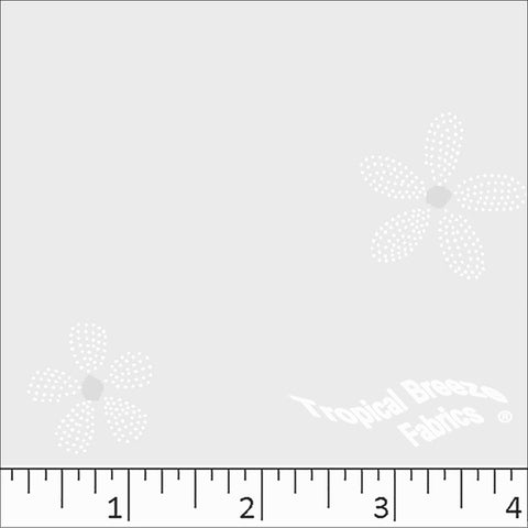 White, Standard Weave Poly Cotton Dress Fabric 6197