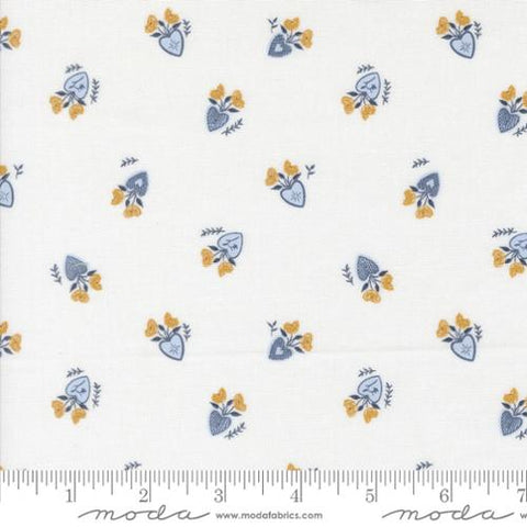 white, Sun Drenched Collection Vintage Lockets Cotton Fabric 43202