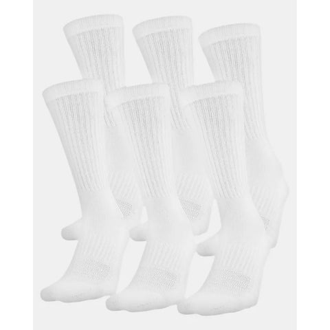 Under Armour Men's UA Training Cotton Crew Sock 6 Pack U675 