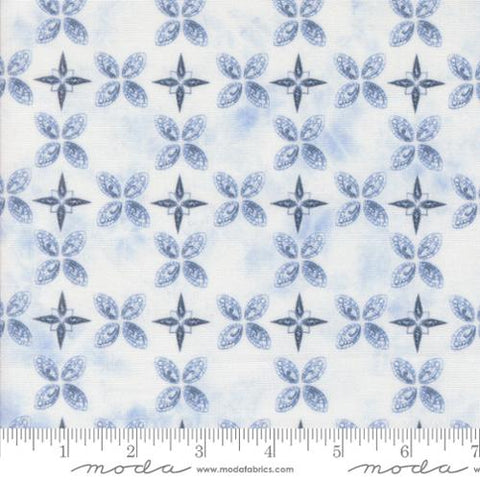 white, Winter Chill Collection North Star Cotton Fabric 48106