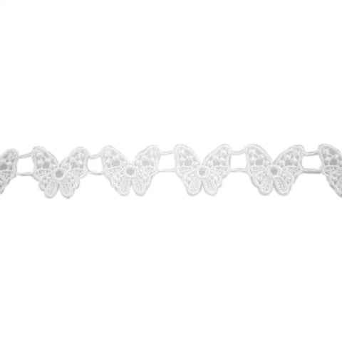 White butterfly lace