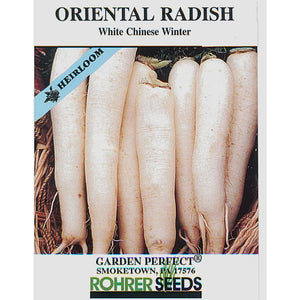 White Chinese Winter Radish seed pack