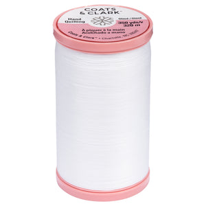 White cotton quilt thread
