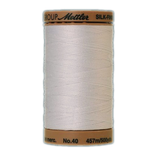 White cotton machine quilting thread