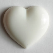 White heart button