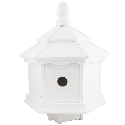 White Hexagon Birdhouse