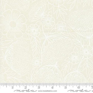 Field of Flowers Collection Queen Annes Lace Cotton Fabric 3314 white on white