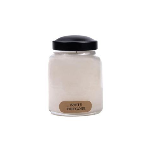 white pinecone,baby candle