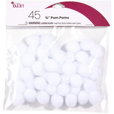 White pom poms