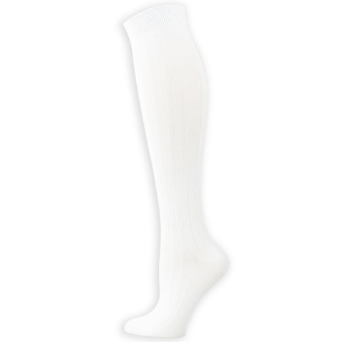 White knee-high socks