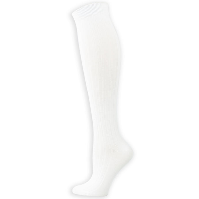 White knee-high socks