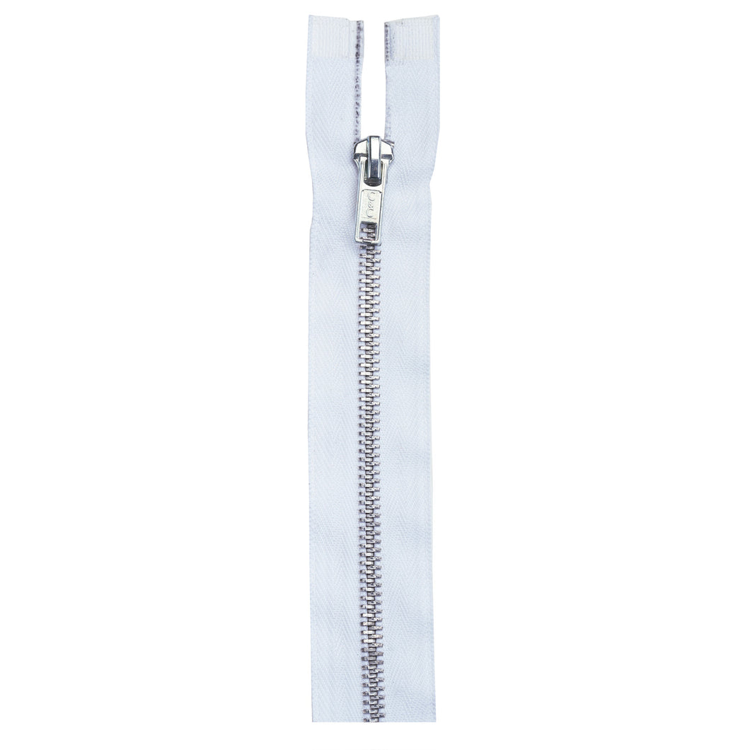 Gray Zipper Heavy Duty Zipper 11 inch Metal Zipper Medium Gray 11” Metal Heavy Duty Zippers Non Separating Sewing Zipper Craft Zippers