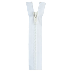 White zipper