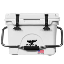 Orca 20 Quart Cooler in white, front view