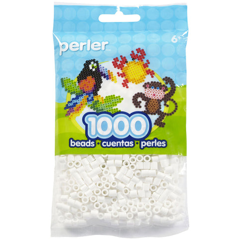 White beads