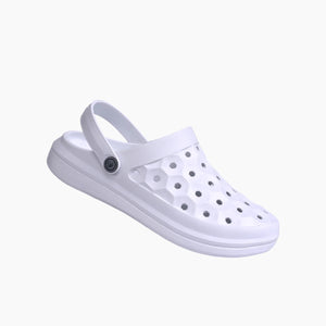 Joybees women's varsity clog in white