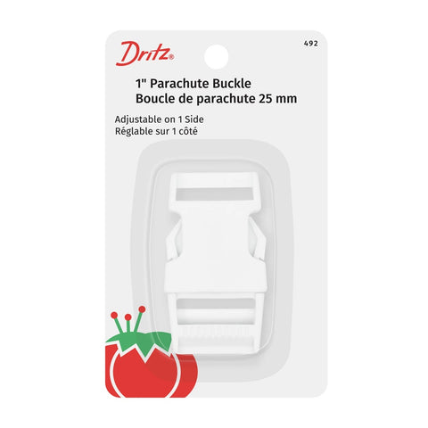Dritz 1-inch parachute buckle in white