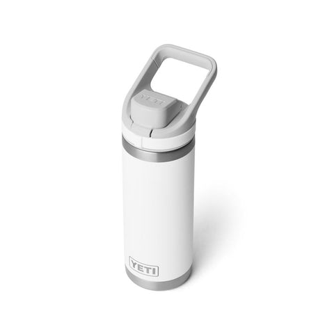 Yeti Rambler 18 oz Bottle with flip chug cap in white