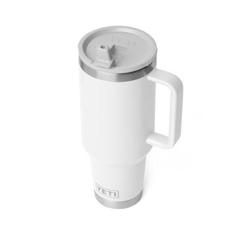 Yeti Rambler 40 oz. Travel Straw Mug in white