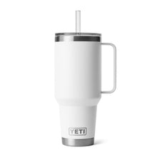 White YETI Rambler 42 oz Travel Mug with Handle