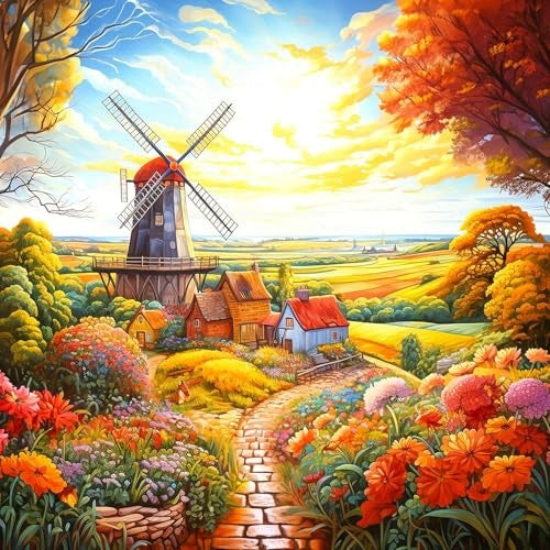 Windmill on the Farm 500-Piece Puzzle 33-02554