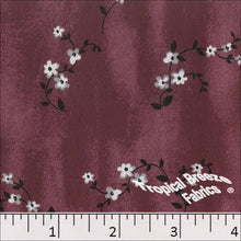 wine, Koshibo Tiny Floral Print Polyester Fabric 048518
