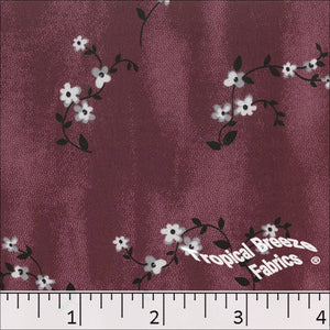 wine, Koshibo Tiny Floral Print Polyester Fabric 048518