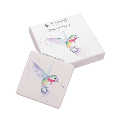 Wisteria Wishes hummingbird Compact Mirror