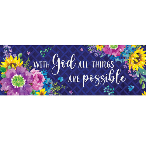 Custom Decor Signature Sign showing with God