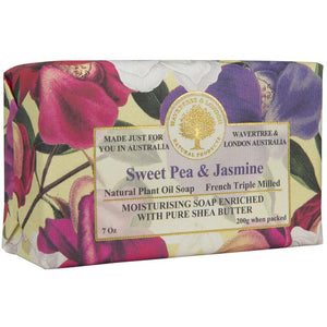 Sweet Pea & Jasmine Australian Natural Soap Bar WL-22