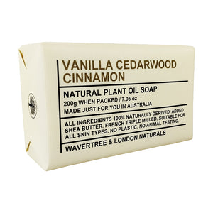 Vanilla Cedarwood Cinnamon Australian Natural Soap Bar WL-35