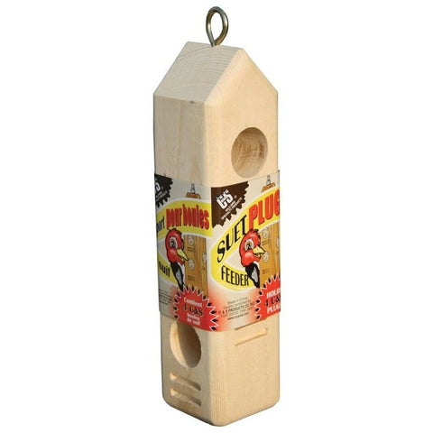 Wooden plug feeder