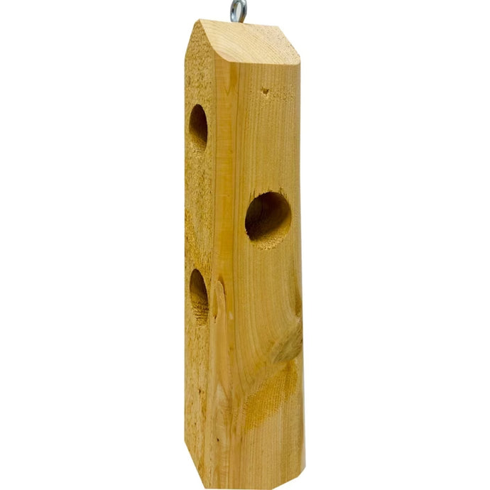Log Jammer hardwood suet feeder from Pine Tree Farms