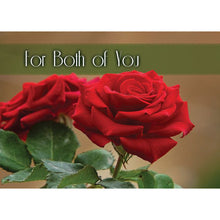 Front of Card 3: For Both of You, two red roses