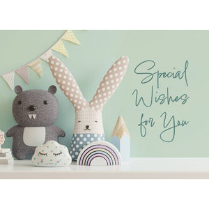 Front of Card 4: Special Wishes for You, green background