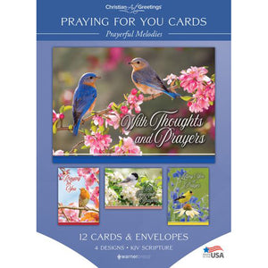 Front of Box of Prayerful Melodies Praying for You Cards